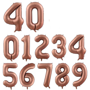 New Design Big Size 40 Inch Chocolate <strong>Brown</strong> Color Giant Foil Number <strong>Balloons</strong> for Baby Shower Birthday Party Decoration - Product Image 6
