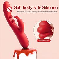 Vibrateur double tête Rabbit, double stimulation, massage du clitoris, produits pour adultes, rechargeable par USB