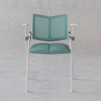 Chaise de réunion empilable pour visiteurs, chaise de bureau, chaise de formation sans roulettes, chaise de réception pour hôtel, chaise de conférence