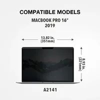 Film de protection magnétique pour écran de confidentialité pour Macbook, anti-traces d'empreintes digitales, anti-huile