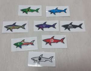 Nouveau 2025 Blnieece Autocollant décoratif 3D Paul Shark personnalisé, résistant à la chaleur, très résistant, imperméable, motif dessin animé, en gros - Product Image 6