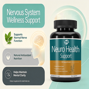 Capsules de soutien pour la santé neurologique sous marque privée pour la concentration et la clarté mentale - 120 capsules - Certifié GMP/Halal, service OEM disponible - Product Image 4