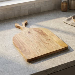 Modern Design Natural Acacia Wood Eco-Friendly Durable Lightweight Chopping Board <b>Leaf</b> Handle for Home Kitchen Meat Vegetable - Product Image 4