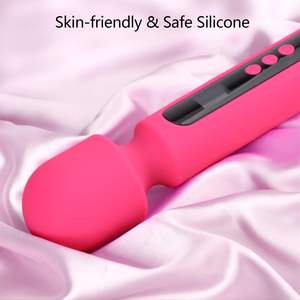 LCD-Display USB wiederauf ladbarer AV-Vibrator Handheld Vib rating Vagina Massage gerät Stick Female Wand Vibrator für Frauen Masturbation - Product Image 5