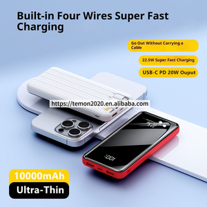 Batería Externa Ultra Delgada de Alta Capacidad de 10000 mAh con Salida USB Dual Integrada y Tipo-C, Carga Rápida PD de 22.5 W, Pantalla Digital LED - Product Image 5