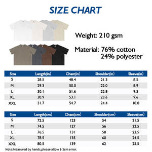 Diseño personalizado DTG DTF Serigrafía Boxy Heavyweight Plain Blank Soild Oversized Streetwear Camiseta para hombre - Product Image 6