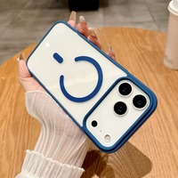 Coque transparente magnétique fine et élégante en TPU anti-jaunissement avec pare-chocs rigide et silicone souple pour iPhone 17 Pro Max