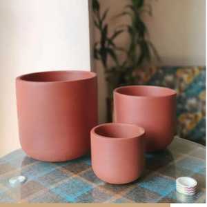 Natural Terracotta Flower <b>Pots</b> Handmade Clay Plant <b>Pots</b> Rustic Garden Planters with Drainage Hole <b>for</b> Succulents Flowers <b>Herbs</b> - Product Image 3