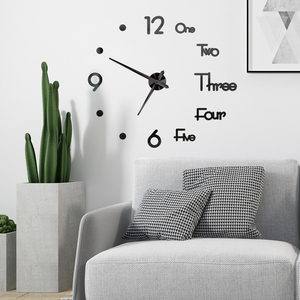 Horloge murale 3D bricolage grandes horloges murales moderne salon acrylique miroir autocollants montre à Quartz auto-adhésive décoration de la maison silencieuse - Product Image 3