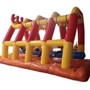 Parco tematico parco giochi gonfiabile buttafuori blocchi di costruzione scivolo scivoli gonfiabili con soffiatore per bambini adulti per la vendita - Product Image 1