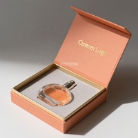 Emballage cosmétique en carton magnétique haut de gamme personnalisable, boîte cadeau de luxe pour flacon de parfum avec logo design