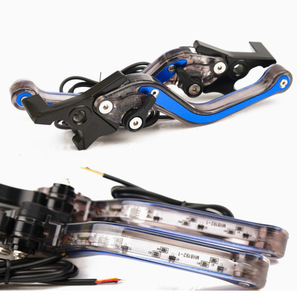 Leva Freno a Disco Anteriore/Posteriore per Moto e Veicoli Elettrici con Luci LED e Clacson a 6 Velocità - Product Image 1