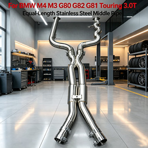Sistema de Escape Deportivo con Tubo en X de Longitud Igual y Tubo Central para <span class=keywords><strong>BMW</strong></span> M3 G80 G81 <span class=keywords><strong>M4</strong></span> G82 3.0T 2021-<span class=keywords><strong>2022</strong></span>, Sonido de Carreras, Venta al por Mayor de Fábrica - Product Image 1