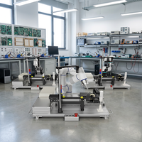 Station d'enseignement pour robot collaboratif 6 axes TEPKOBOT avec tri guidé par la vision, kit d'éducation pour le kitage et la palettisation