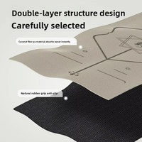 Tapis de yoga naturel en PU ultra-fin, antidérapant, anti-transpiration, personnalisable avec logo, léger, durable, écologique, universel, 1,5 mm, 183 cm