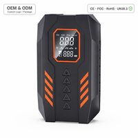 Penguat Baterai Mobil Portabel 14.8V, Pompa Ban 153PSI, Pompa Udara 25L/menit, Arus Starter 500A dengan Layar Digital dan Lampu LED