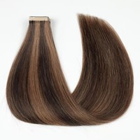 Extensiones de Cabello Humano Remy Vietnamita al por Mayor, 100% Virgen, con Cinta Adhesiva, Doble Trama a Máquina, Colores Claros, Todos los Colores Personalizables