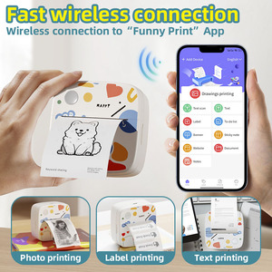 Mini Impresora Portátil de Mano, Impresora de Etiquetas, Códigos de Barras y Fotos, Conexión Bluetooth para Teléfono - Product Image 3