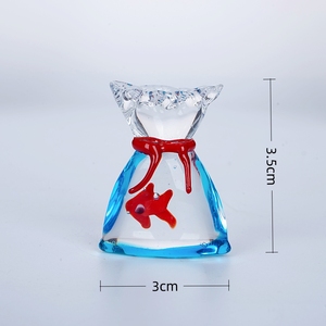 Fatto a mano in <span class=keywords><strong>vetro</strong></span> di <span class=keywords><strong>Murano</strong></span> gatto balena pesci per acquario ornamenti creativi per la lavorazione della lampada decorazione della casa per il natale Halloween regalo - Product Image 6