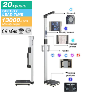 Ultrasonik sensör 200KG kantar vücut kompozisyonu yükseklik ağırlığı tartı göstergesi ölçeği dijital ağırlık - Product Image 1