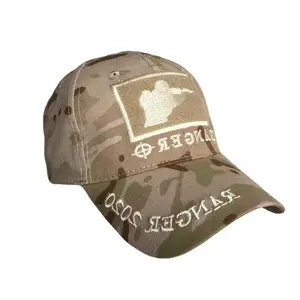 OEM schwarz Hanf bestickte Base Ball Cap Baseball Caps und Hüte gebogene Snapback Caps mit Camo Krempe für Männer