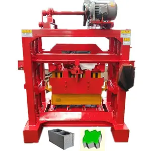 Máquina de fabricación de bloques de tamaño pequeño QT 4-40 máquina de fabricación de bloques huecos de hormigón en moldes de bloques de hormigón de Indonesia