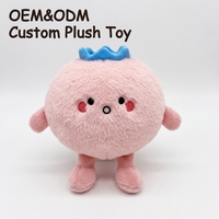 Peluche personnalisée OEM, unisexe, 2-4 ans, motif myrtille, super douce, avec rembourrage en coton PP et maille, jouets en peluche ODM