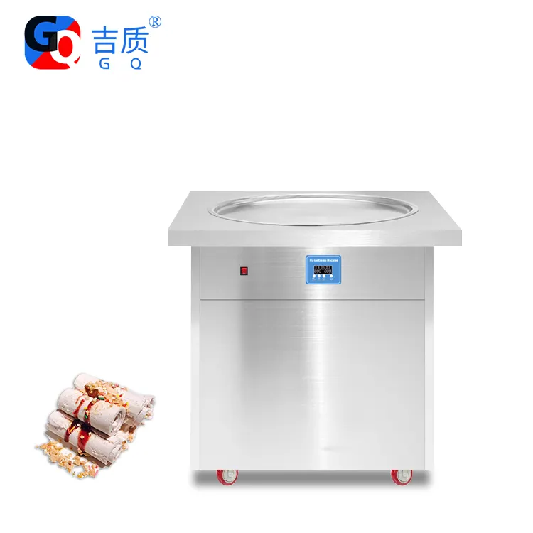 GQ-PF1R Großhandels preise Hochwertige kommerzielle Thai Rühren Mini gebratene Eismaschine ce