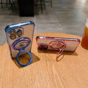 Funda Transparente con Marco Electrochapado y Purpurina Lichicase con Soporte para <span class=keywords><strong>Google</strong></span> Pixel 9, 9A, 9 Pro, 9 Pro XL - Product Image 4