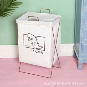 Bathroom Dirty Clothes Basket Storage Basket <b>for</b> Bathroom Modern Design Laundry Basket Modern Bathroom Folding Basket Non-Woven - Product Image 3