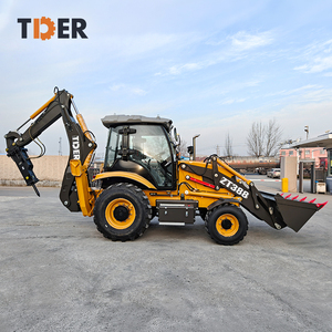 Retroexcavadora TDER China con Motor Yunnei 3cx 4x4, Excavadora <span class=keywords><strong>de</strong></span> Ruedas China con <span class=keywords><strong>Neumáticos</strong></span> Sin Cámara - Product Image 4