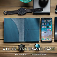 RFID microfibre voyage paquet couverture multi-fonctionnel universel passeport portefeuille carte sac de rangement mode PU cuir de protection