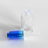 Botella de Vidrio para Suero Esencial de 15ml 30ml con Gotero y Bomba de Presión, Personalizable con Logotipo, para Cuidado de la Piel y Aceites Esenciales