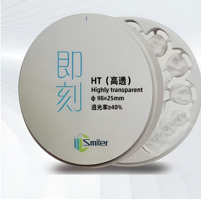 High Translucent Multilayer Gradient Zirconia Block 98mm Dental CAD/CAM 4D/3D/ST/HT Series Cost-effective for Lab