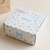 Boîte coulissante personnalisée Becan avec logo, écologique et recyclable, en papier kraft rectangulaire, finition mate ou brillante, fabrication en gros