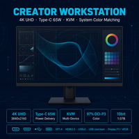 Moniteur professionnel 27 pouces 4K UHD IPS Creator 3840x2160 97% DCI-P3 10 bits Type-C 65W KVM Hub USB HDR400 – Affichage professionnel disponible en OEM