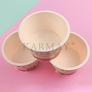 Osmanthus Cheese Pudding 80g Round PP <b>Plastic</b> <b>Cup</b> Single Wall Digital Printed Bowl - Product Image 5