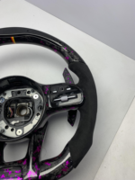 Volant pour Mercedes Benz Classe E W212 W213 E200 E250 E300 E350 E400 E43 E53 E63 C238 C207 C257 C218 AMG avec paillettes violettes