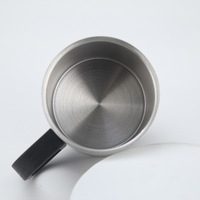 Mug de voyage en acier inoxydable 304 à double paroi avec poignée, personnalisable avec logo, 220/300/500 ml, pour le camping