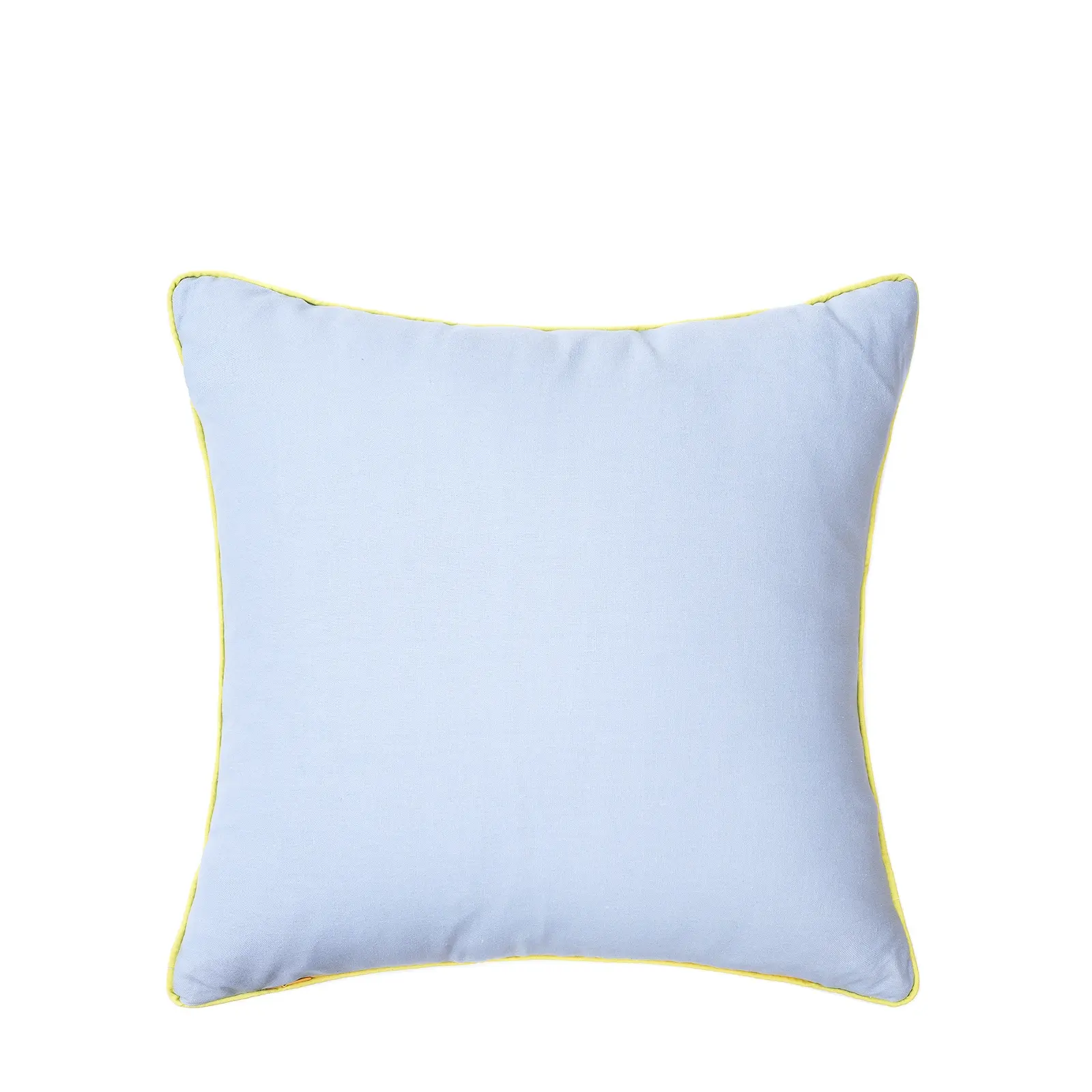 Décoration de la maison housse d'oreiller multicolore linge canapé taies d'oreiller bleu taie d'oreiller uni avec passepoil