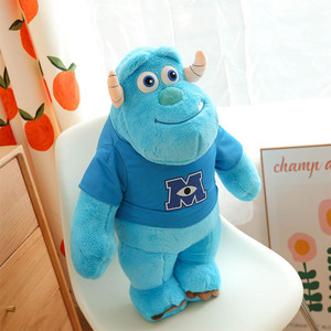 Logotipo personalizado camiseta <span class=keywords><strong>Sullivan</strong></span> peluche monstruo Universidad pelo azul James <span class=keywords><strong>Sullivan</strong></span> Mike muñeco de peluche almohada de dibujos animados - Product Image 3
