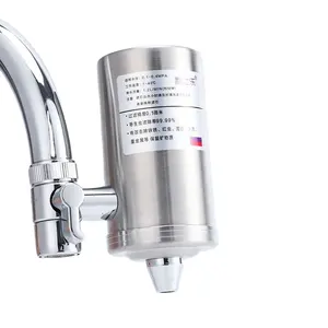 Tap Water Filter stainless steel Cartridge Brushed water purifier case For Household Kitchen Bathroom faucet Filter