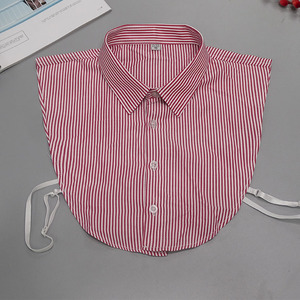 Camisas Elegantes con <span class=keywords><strong>Cuello</strong></span> Chino y Rayas Falsas Desmontables para Hombre - Product Image 6