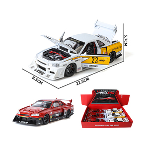 Modellino <span class=keywords><strong>Auto</strong></span> GTR Edizione Stradale in Scala 1:24 1:32 in Metallo Pressofuso con Suoni e Luci, 4 Porte, Retrocarica in Lega da Collezione - Product Image 3
