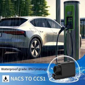 Adaptateur de charge EV Nacs vers Ccs1 pour <span class=keywords><strong>Ford</strong></span> Mustang <span class=keywords><strong>Mach</strong></span> E, Chevrolet Bolt, Tesla, chargeur de destination 32A IP65, portable, AC niveau 2 - Product Image 1