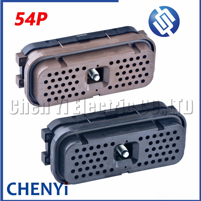 54 Pin Original Authentic Waterproof Wiring Connector for Excavator Computer Version Plug 153-2630 153-2620 With Pins