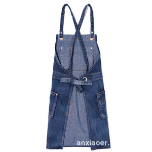 Tablier de cuisine sans manches en coton Niuweili pour le travail, les cafés, les salons de thé, les barbiers, les garçons et les filles - Product Image 5