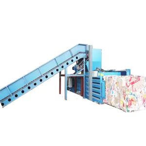 Waste Cotton Baling Machine Clothes And Textile Compress Baler Machine Horizontal Baler For Sale