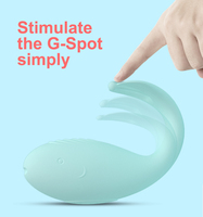 Ventes chaudes, vibrateur sans fil en forme d'œuf en silicone rose et bleu, étanche, avec télécommande et recharge par trou d'épingle