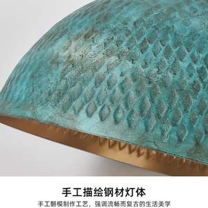 Luminaire suspendu de style japonais rétro Wabi-sabi, design original, industriel, pour bar et restaurant - Product Image 3